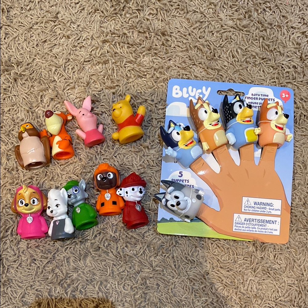 Bluey Finger Puppets Set